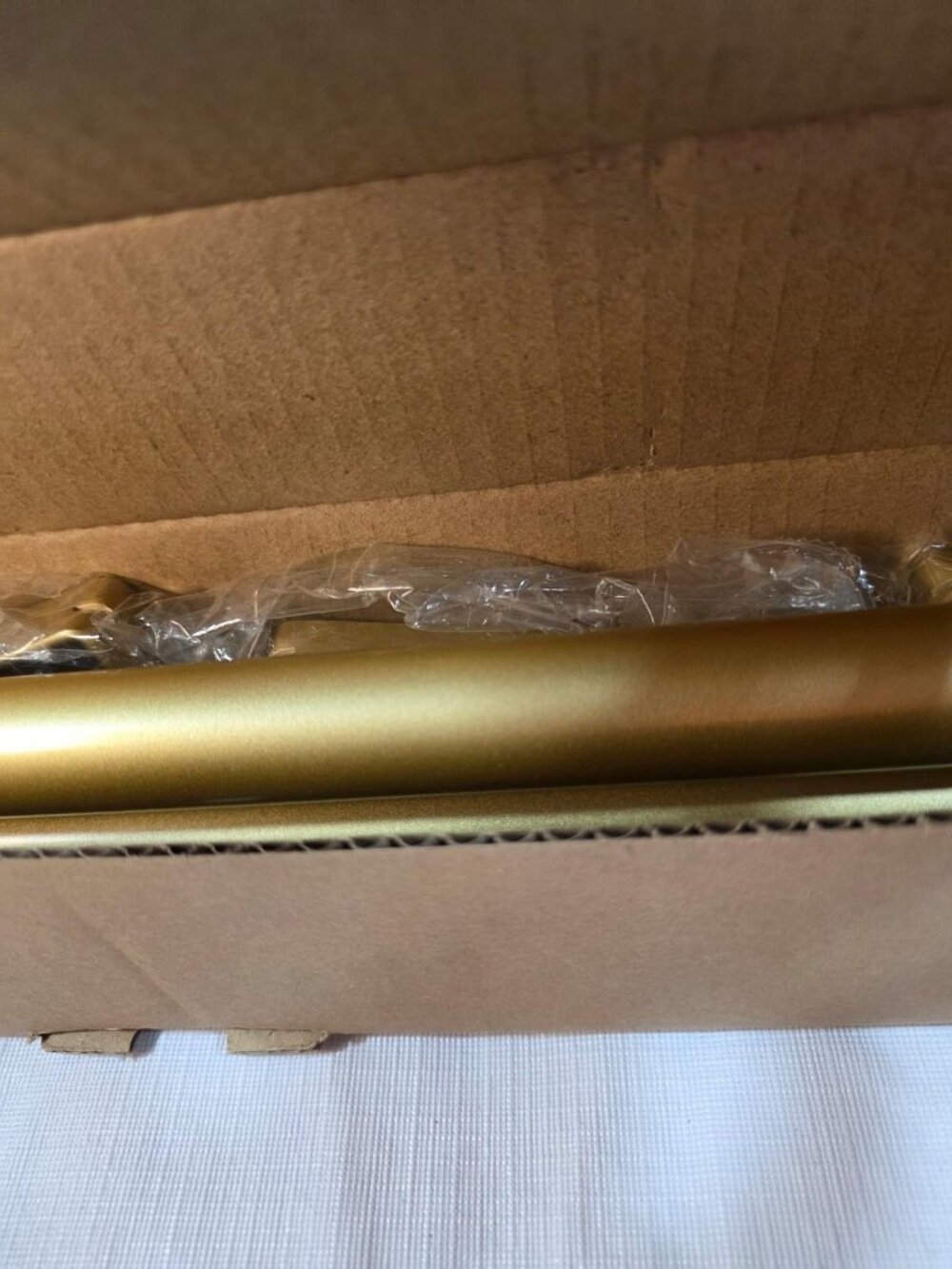 2 Time Forest Gold Curtain Rods 48-84 Inch New